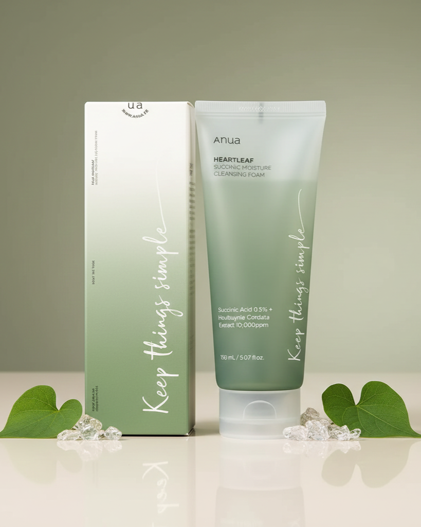 Anua Heartleaf Succinic Moisture Cleansing Foam