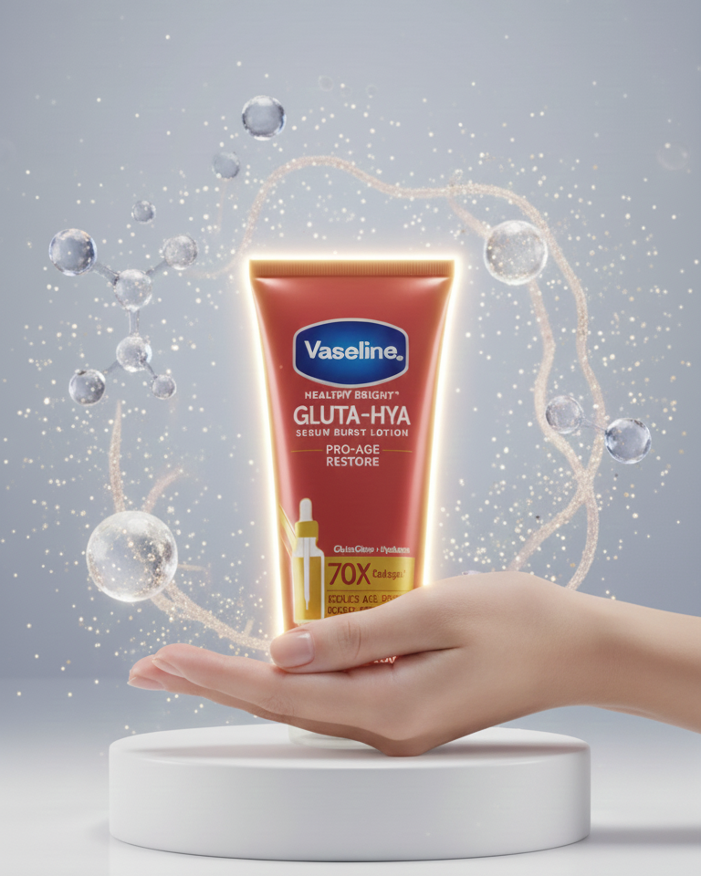 Vaseline Healthy Bright Gluta-Hya Serum Burst Lotion - Pro-Age Restore 200ml
