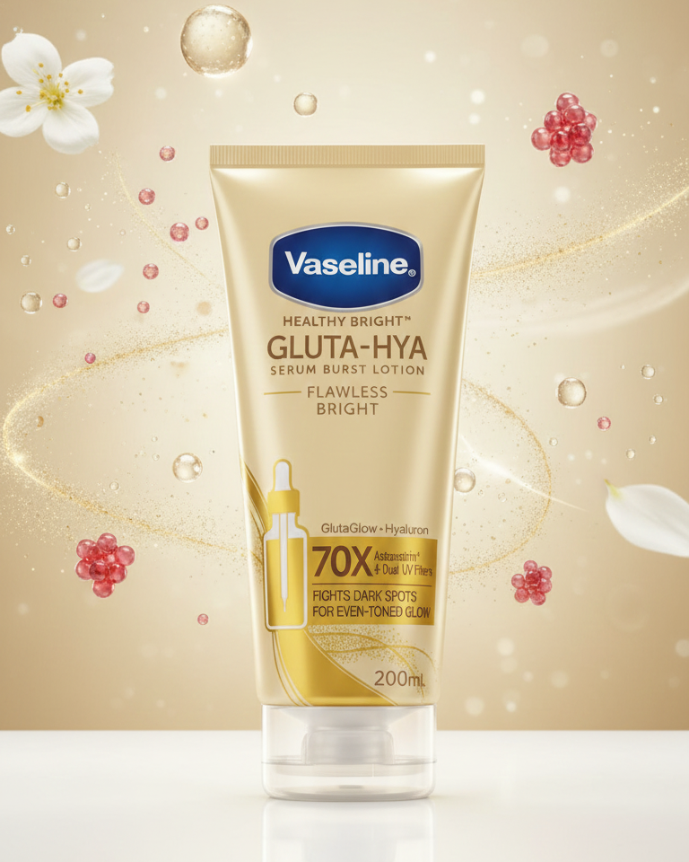 Vaseline Healthy Bright Gluta-Hya Serum Burst Lotion - Flawless Bright 200ml