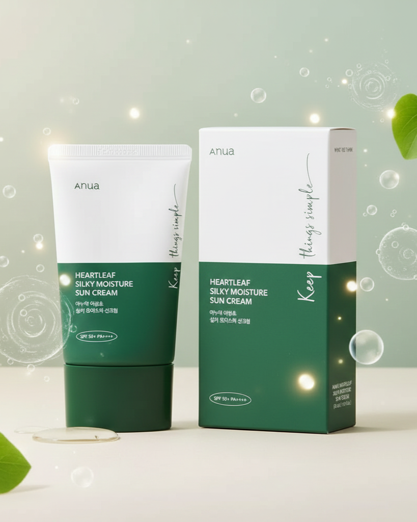 Anua Heartleaf Silky Moisture Sun Cream