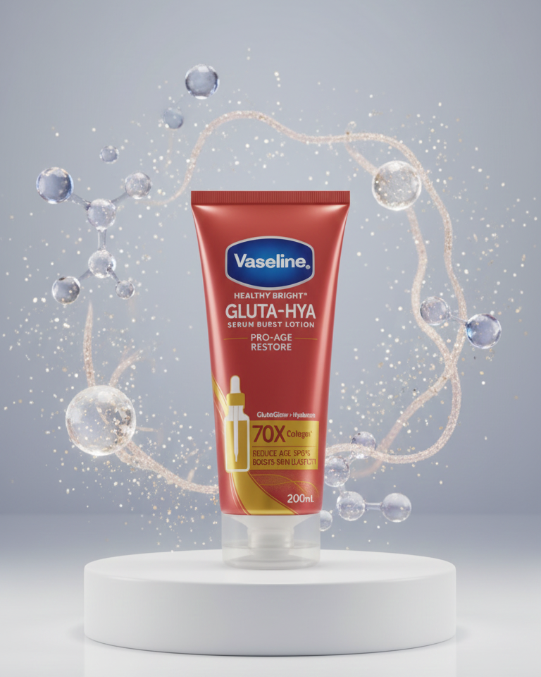 Vaseline Healthy Bright Gluta-Hya Serum Burst Lotion - Pro-Age Restore 200ml