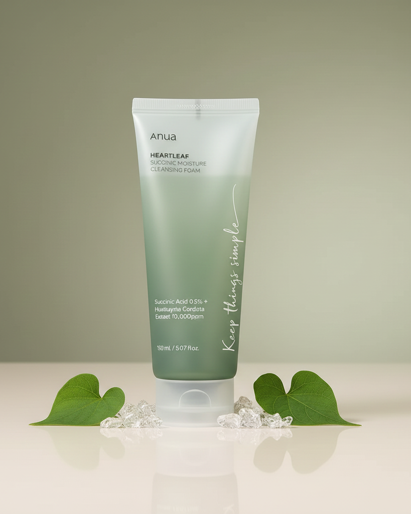 Anua Heartleaf Succinic Moisture Cleansing Foam