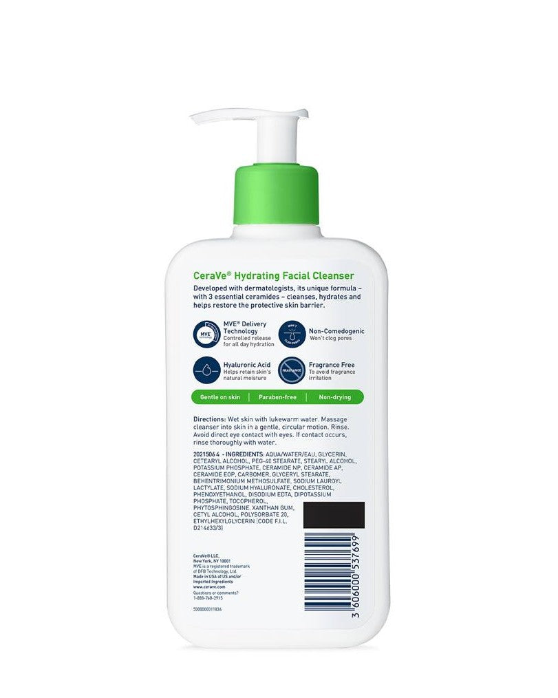 CERAVA HYDRATING FACIAL CLEANSER 335ML